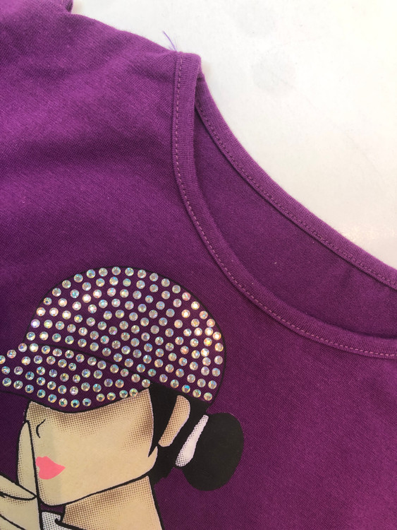 تیشرت دخترانه طرح دختر - نمای پشت